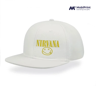 Кепка Snapback Нирвана (Nirvana) Белый (9276-1964-WT)