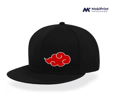 Кепка Snapback Облако Акацуки Наруто ( Akatsuki Naruto) Черный (9276-3044-BK)