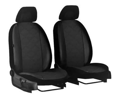 Чехлы на передние сиденья для GEELY SL 2011-2017 (2002-2011) Pok-ter эко кожа Elit черный