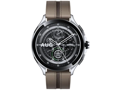 Смарт-годинник Xiaomi Watch 2 Pro Bluetooth Silver Case with Brown Leather Strap (BHR7216GL)