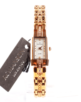 Часы наручные Romanson RM8171TL1RAS6R в цвете белого/розового золота.