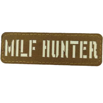 Патч / шеврон светящийся Milf Hunter Laser Cut койот