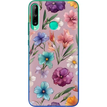 Силиконовый Чехол с Картинкой для Huawei P40 Lite E Принт (Композиция Цветов) (39374-ysm009)