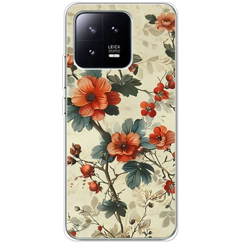 Силіконовий Чохол з Картинкою для Xiaomi 13 Принт (Квітка Сакура) (46192-ysm008)