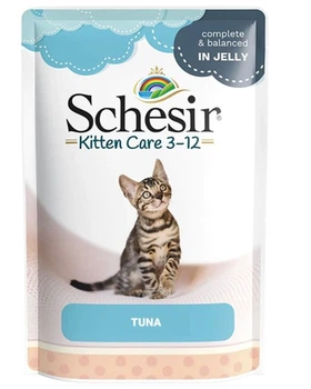 Влажный корм для котят Schesir Kitten Care Tuna тунец в желе 85 г (8005852171030)