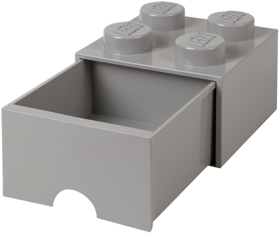 Pojemnik do przechowywania LEGO Storage Brick Drawer 4 z szufladą Szary (40051740)