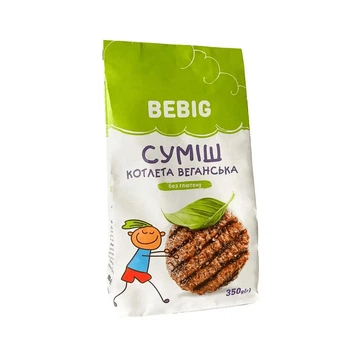 Смесь без глютена Bebig котлета веганская 350 г