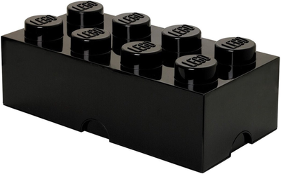 Pojemnik w kształcie klocka LEGO Storage Brick 8 Czarny (40041733)