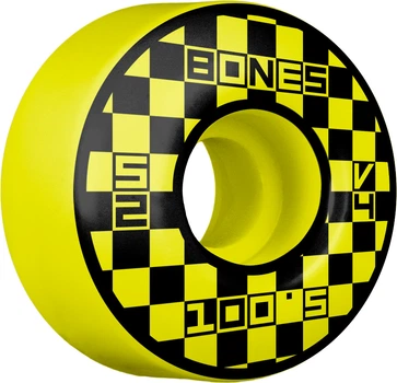 Колеса для скейтборду BONES WHEELS OG Formula Block Party 52mm V4 Wide 100A Yellow