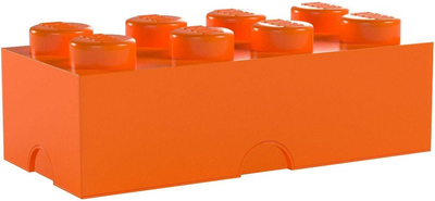 Pojemnik w kształcie klocka LEGO Storage Brick 8 Pomarańczowy (40041760)