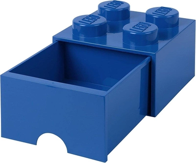 Pojemnik do przechowywania LEGO Storage Brick Drawer 4 z szufladą Niebieski (40051731)