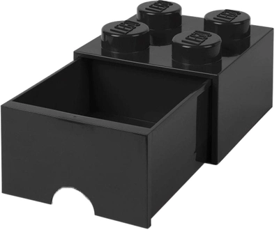 Pojemnik do przechowywania LEGO Storage Brick Drawer 4 z szufladą Czarny (40051733)