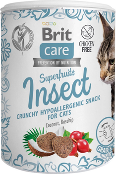 Лакомство для кошек Brit Care Cat Snack Superfruits Insect насекомое 100 г (8595602555703)