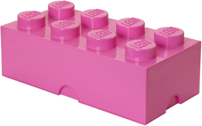 Контейнер в форме блока LEGO Storage Brick 8 Розовый (40041739)