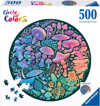 Puzzle Ravensburger Circle of Colors Grzyby 500 elementów (4005555008224)