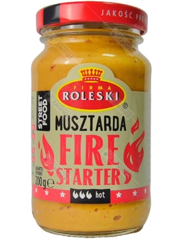 Горчица Roleski Fire Starter очень острая с перцем чили 200 г
