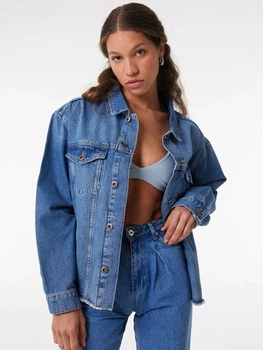 Джинсова куртка жіноча Wrangler W231616XT S Блакитна (8682344737808)