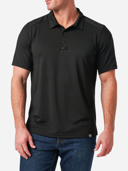 Тактическая футболка мужская 5.11 Tactical Paramount Chest Polo 41298-019 S [019] Black (888579740486)