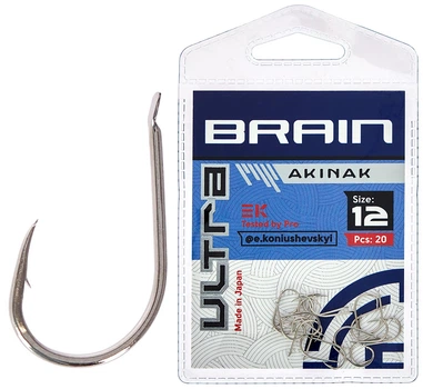 Крючок Brain Ultra Akinak #12 (20шт/уп)