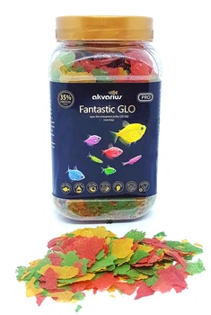 Fantastic GLO — Меню для кольрових рибок GLO-fish, пластівці, банка 80г.
