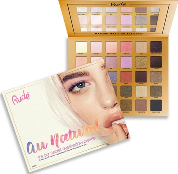 Палетка тіней для повік Rude Cosmetics 30 Eyeshadow Palette Au Naturel 30 г (0602989880064)