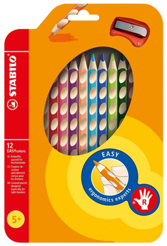 Zestaw kolorowych ołówków Stabilo Ergonomic Easycolor Pencils Right-handed 12 szt (4006381398732)