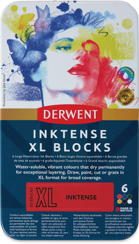 Zestaw bloków kolorowych Derwent Inktense Xl Blocks 6 szt (5028252635400)