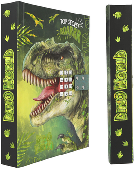 Щоденник Depesche Dino World T-Rex A6 з кодовим замком (4010070644109)