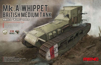 Збірна модель 1/35 Британський середній танк Mk.A WhIippet Meng TS-021