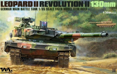 Збірна модель 1/35 Німецький танк LEOPARD II R II 130mm GUN Tiger Model 4613