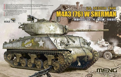 Збірна модель 1/35 американський танк M4A3 (76) W Sherman Meng TS-043
