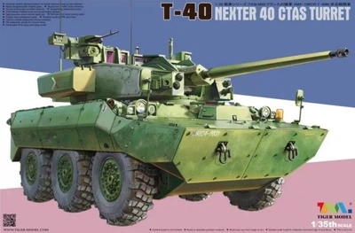 Збірна модель 1/35 Бронеавтомобіль T-40 nexter ctas turret Tiger Model 4665