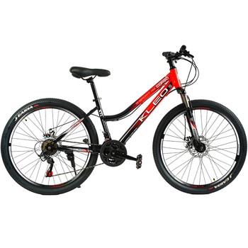 Велосипед спортивный Corso Kleo 26" рама 15" красный KL-26659