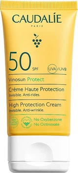 Сонцезахисний крем SPF50 - Caudalie Vinosun High Protection Cream SPF50 50ml (1201000-131349)