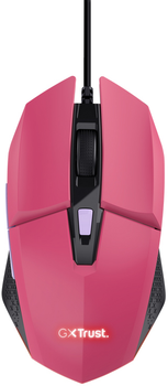 Mysza Trust GXT109B Felox RGB USB Pink (8713439250688)