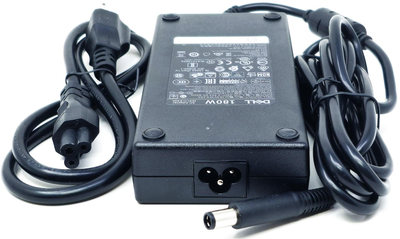 Блок живлення для моноблоку Dell 180W, 19.5V, 9.23A, товстий штекер, стан б/в + кабель живлення новий