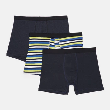 Трусы (3шт) Basic Collection XL темно синий полоска 14380903561