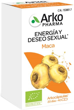Дієтична добавка Arkopharma Maca Energy & Sexual Desire 40 капсул (3578836110875)