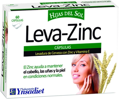 Вітамінно-мінеральний комплекс Ynsadiet Leva-Zinc 350 мг 60 капсул (8412016030209)
