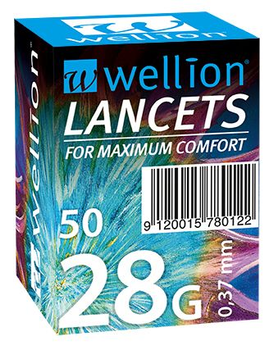 Игла-ланцет Wellion 28G (0,37 mm) 50 шт