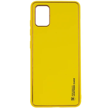 Кожаный чехол Xshield для Samsung Galaxy A04s (Желтый / Yellow) (158786)