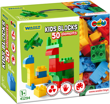 Конструктор Wader Kids Blocks 50 элементов (41294)