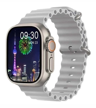 Смарт-годинник HK8 Pro Max Ultra Amoled 49 мм сірий з великим екраном з дзвінками і функцією моніторінгу здоров'я