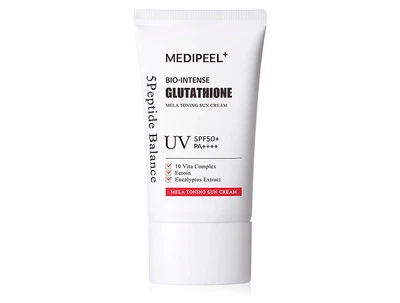 Тонізуючий сонцезахисний крем з освітлюючим ефектом MEDI-PEEL Bio-Intense Glutathione Mela Toning Sun Cream SPF 50+ PA++++, 50мл (8809409348858)