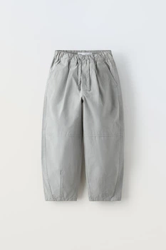 Подростковые брюки поплиновые Zara 6917/964 140 см Серый