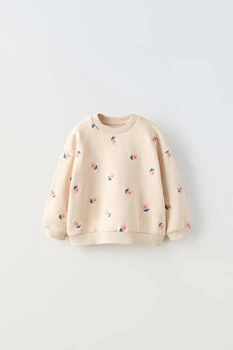 Свитшот детский Zara 0039/502 92 см Бежевый