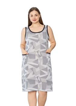 Домашня сукня нічна рубашка трикотаж P459-3XL
