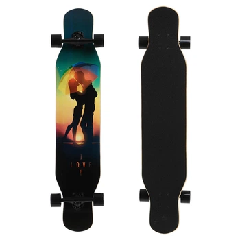 Лонгборд Бордволкинг Boardwalking из канадского клена SP-Sport SK-909 Черный