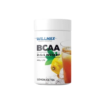 Амінокислота BCAA Willmax BCAA 2:1:1, 400 грам - Лимонний чай