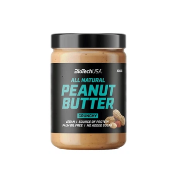 Арахісова паста BioTech Peanut Butter Crunch, 400 грам